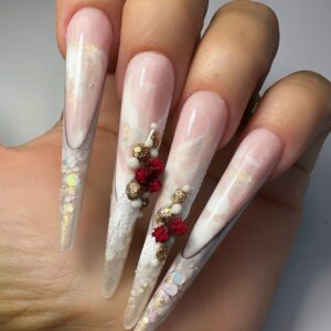 Karácsonyi orosz mandula – Márvány effekttel Online Workshop